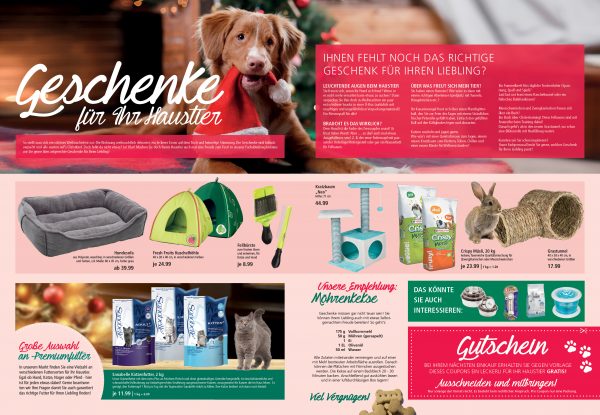 Themendoppelseite_Weihnachtsgeschenke für Haustiere