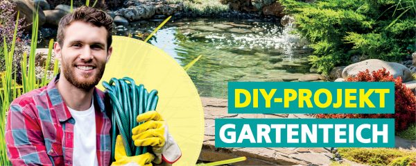 Gartenteich-Webbanner