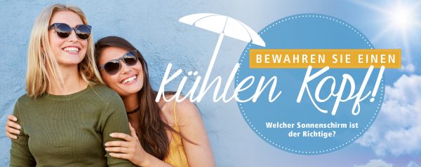 Sonnenschutz-Webbanner