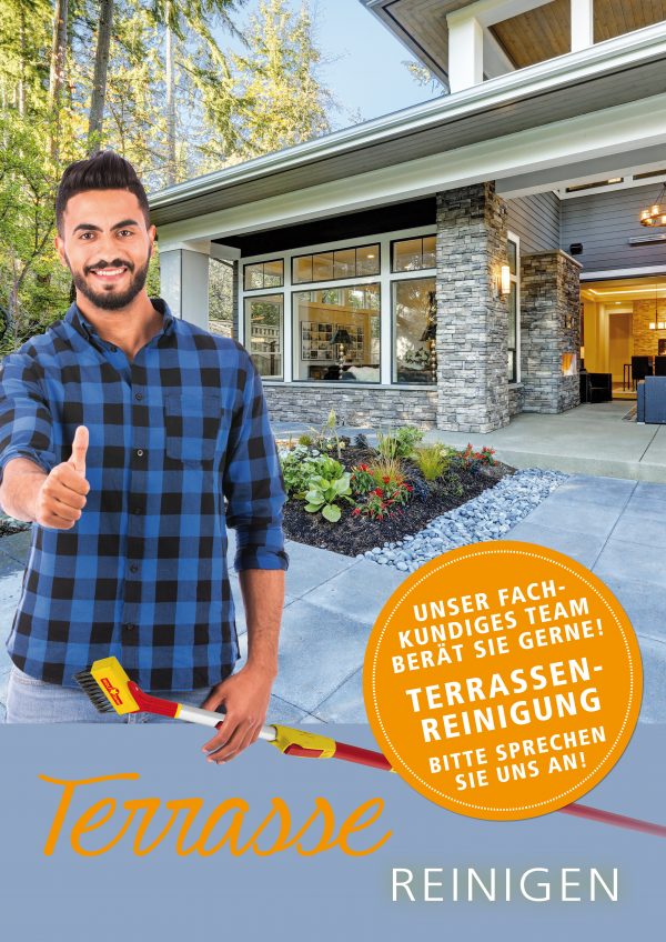 Terrasse reinigen_Plakat-DIN-A1